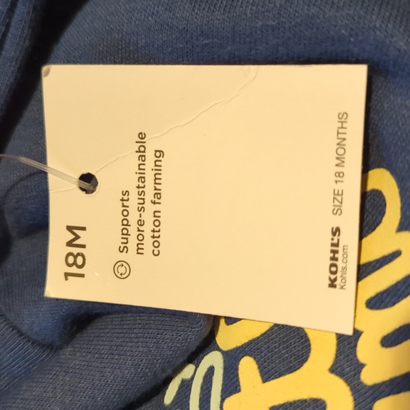 Kohl's Love Te Amo Liebe Jetaime Sweatshirt Baby 18 Months M So Soft Blue NEW - Picture 13 of 13